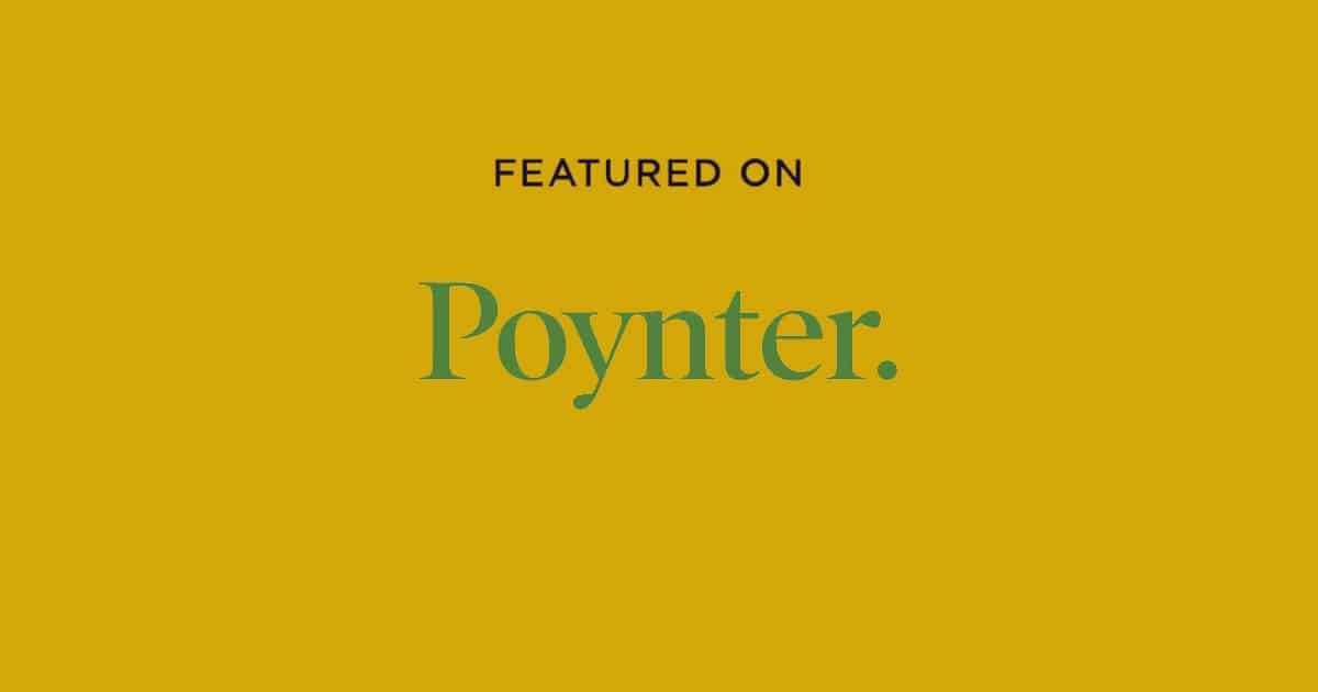 Featured on Poynter